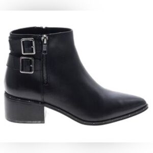 Bleecker & Bond Black Point Toe Booties Ankle Boots